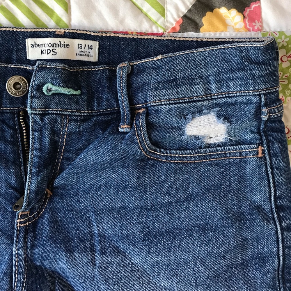 Abercrombie kids girls denim shorts